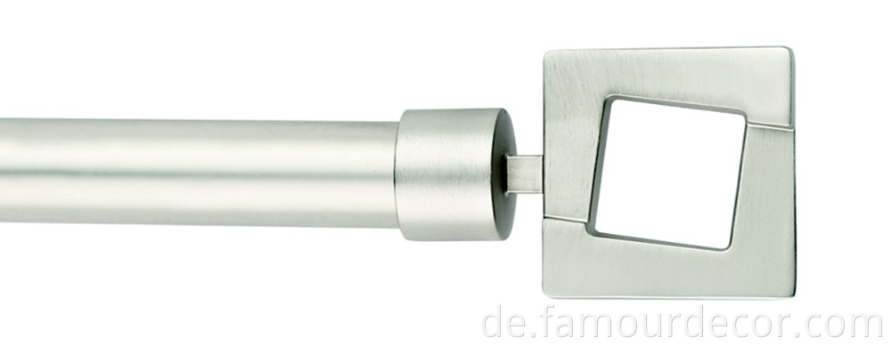 Sturdy retractable curtain rod
